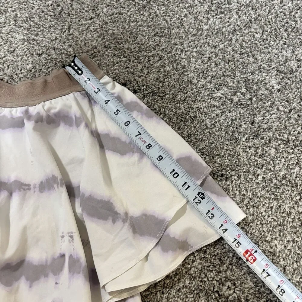 Lululemon Court Rival HR Skirt Skort Women Size 4 Lilac Purple White LW8ADJT
